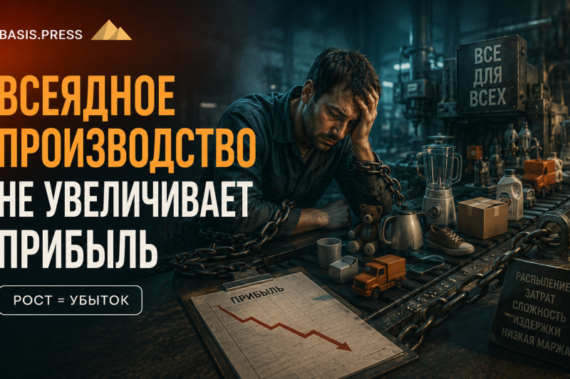 Всеядное производство не увеличивает прибыль