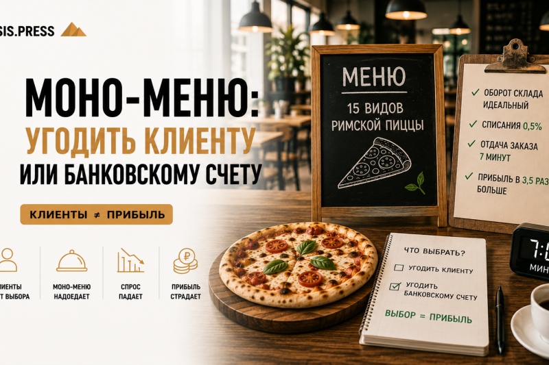 Моно-меню: угодить клиенту или банковскому счету