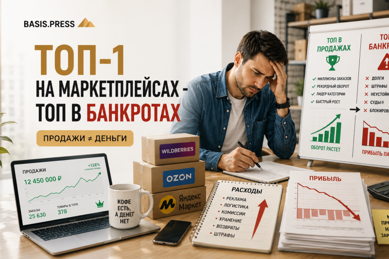 ТОП-1 на маркетплейсах — ТОП в банкротах