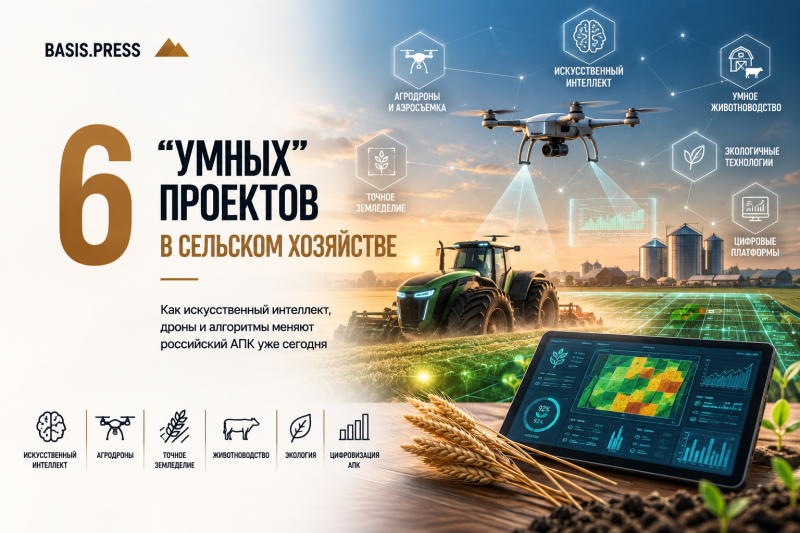 ИИ в АПК: 6 «умных» проектов в сельском хозяйстве