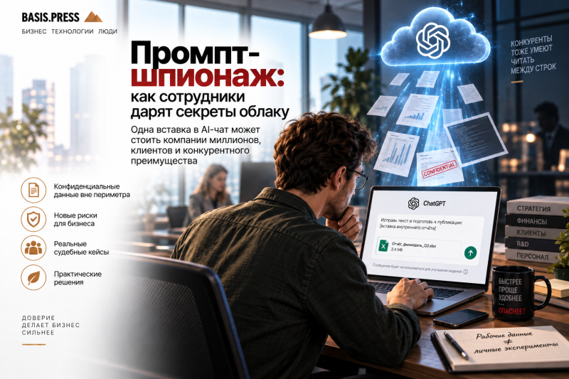 Промпт-шпионаж: как сотрудники дарят секреты облаку
